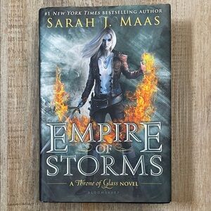 Empire of Storms by Sarah J. Maas - Fantasy Hardcover (Green, Black, Orange)